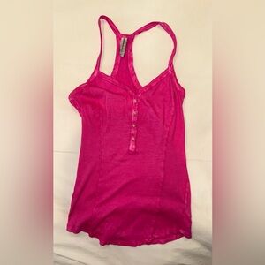 Guess Ribbed Pink Racer Back Tank XS Elena Gilbert The Vampire Diaries